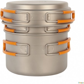 Набор кастрюли с крышкой KOVEA 1200+800 мл NZ Ti Pot Set Набор кастрюли с крышкой KOVEA 1200+800 мл NZ Ti Pot Set